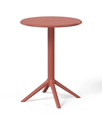 WestinTrends 3-Piece Outdoor Resin Patio Bistro Table Set with Stackable Patio Dining Side Chairs For 2