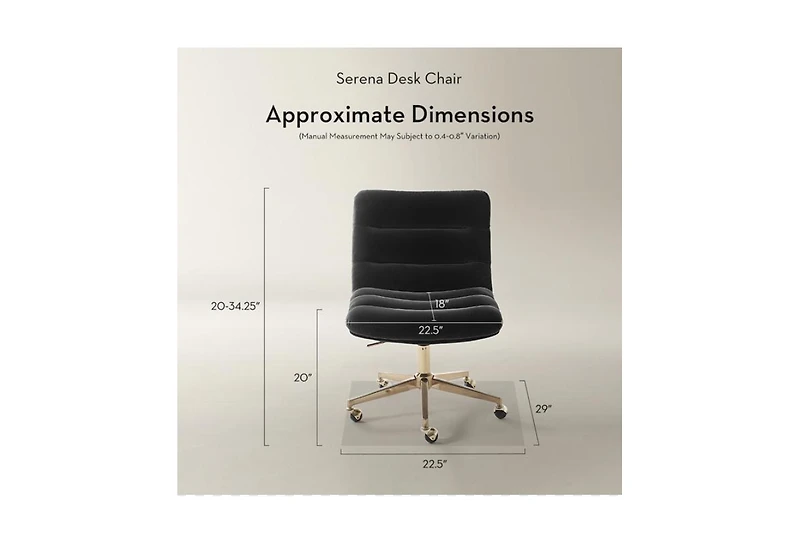 Z Gallerie Serena Desk Chair