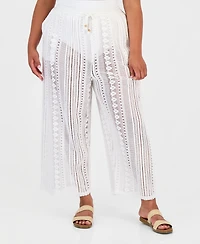 Raviya Plus Swim Cover-Up Cargo Pants