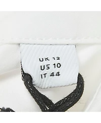 Pre-Owned Burberry Women's White Cotton Belted Mini Dress