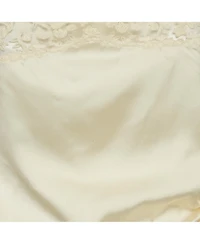 Pre-Owned Jacquemus Women's Cream Satin Asymmetrical Hem Saudade Slip Dress