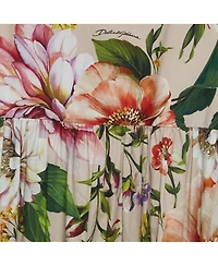 Pre-Owned Dolce & Gabbana Women's Pink Floral Printed Cotton Poplin