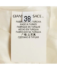 Pre-Owned Versace Women's Collection White Leather Sleeveless Mini Dress