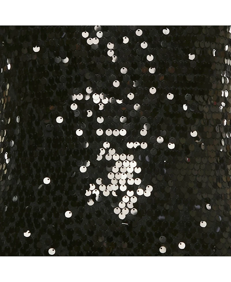 Pre-Owned Dolce & Gabbana Women's Black Sequin Mesh Sleeveless Short Dress