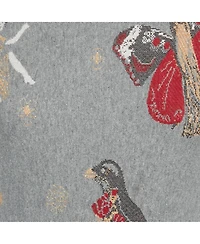 Pre-Owned Alexander Mcqueen Women's Grey Floral Jacquard Knit Mini Dress