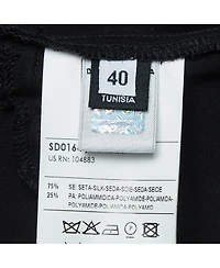 Pre-Owned Dolce & Gabbana Women's Pre-Owned D&g Black Lace And Satin Flared Short Dress