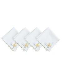 Elrene Embroidered Floral Napkins, Set of 4