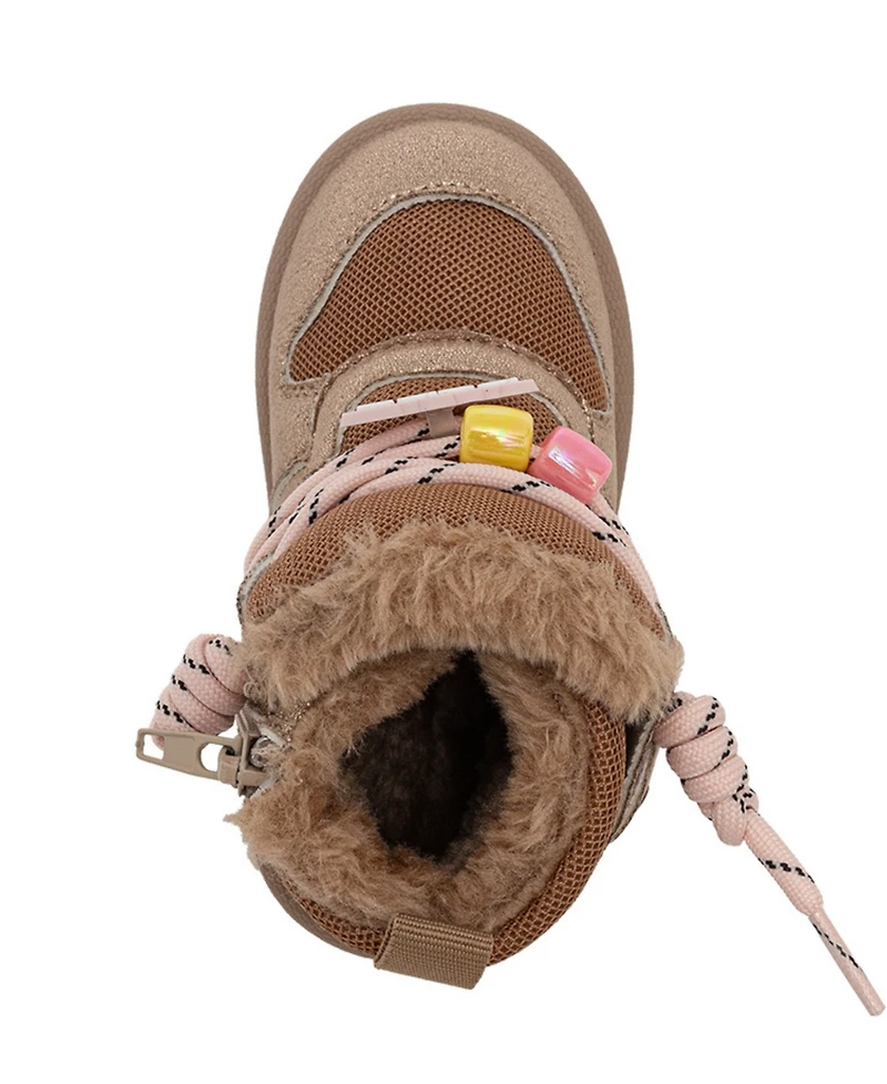 Bebe Girls' Toddler 5T-10T Lace-Up Hiker Boots