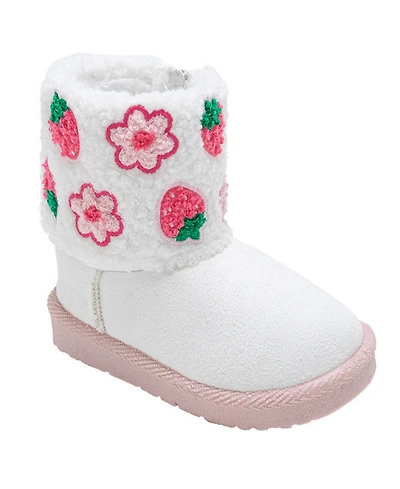 Bebe Girls' Toddler 5T-10T Embroidered Winter Boots