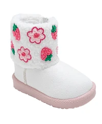 Bebe Girls' Toddler 5T-10T Embroidered Winter Boots