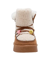 Bebe Girls' Toddler 5T-10T Lace-Up Winter Boots