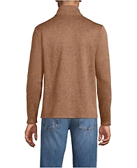 Lands' End School Uniform Men's Sweater Fleece Zip Front Jacket