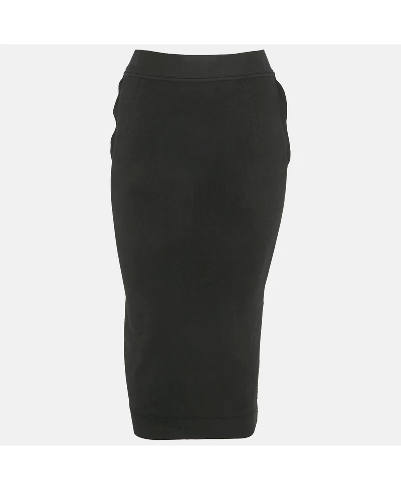 Pre-Owned Off-White Women's Black Jersey Logo Band Skirt