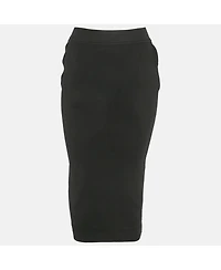 Pre-Owned Off-White Women's Black Jersey Logo Band Skirt