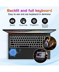 Nimo 17.3" Ips Fhd-Laptop Intel 6 Cores i3-1215U 32GB Ram 1TB Ssd 4.4GHz