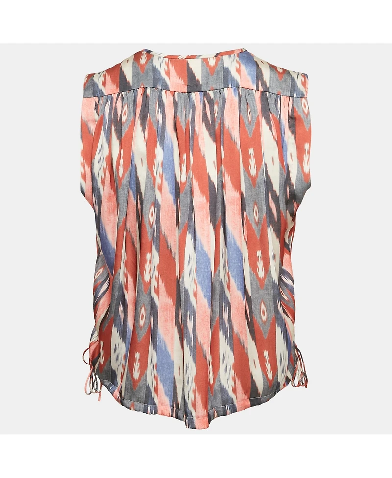 Pre-Owned Isabel Marant Women's Etoile Satin Print Sleeveless Top