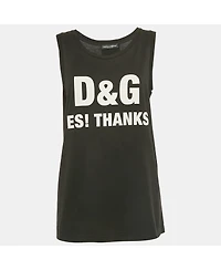 Pre-Owned Dolce & Gabbana Women's Printed Cotton Tank Top