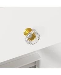 Homsee Rectangle White Wooden 1 Drawer Writing Desk