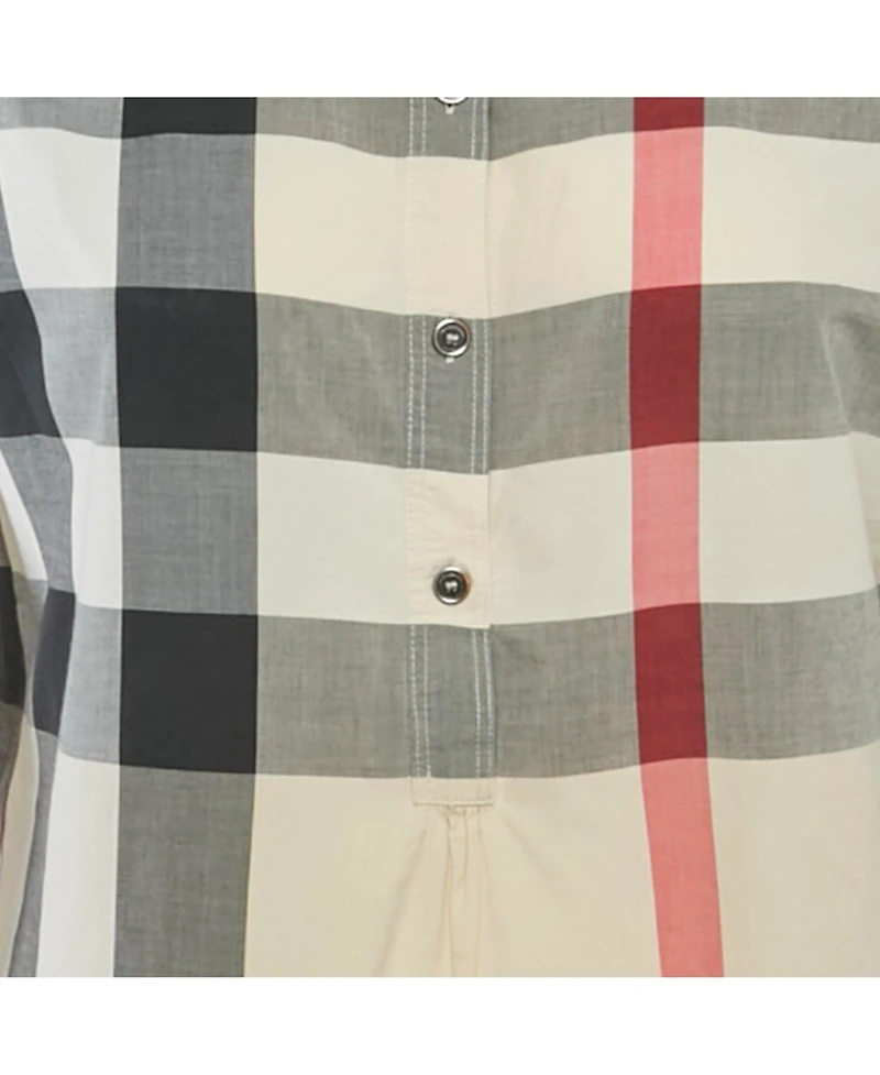 Pre-Owned Burberry Women's Brit Checks Cotton Tunic