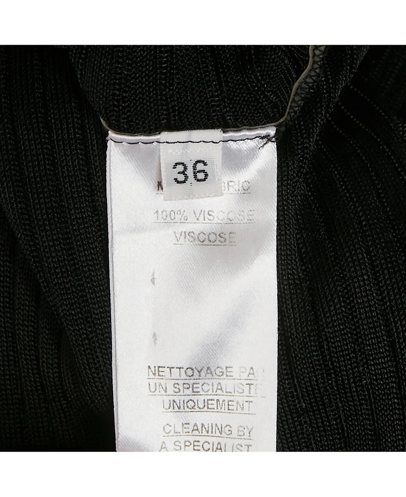 Pre-Owned Balmain Women's Rib Knit Long Sleeve Top