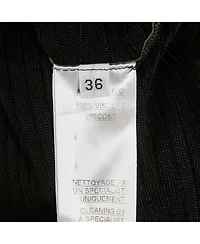 Pre-Owned Balmain Women's Rib Knit Long Sleeve Top