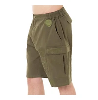 Dai Moda Men's Menswear Patches Cargo Shorts