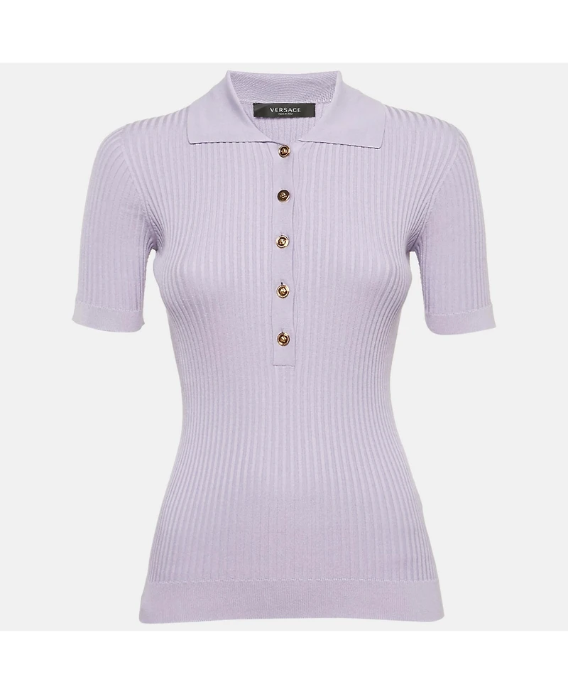 Pre-Owned Versace Women's Rib Knit Top