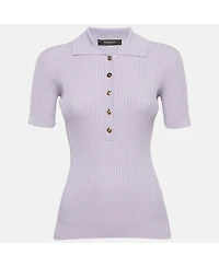 Pre-Owned Versace Women's Rib Knit Top