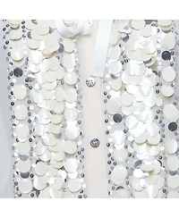 Pre-Owned Dolce & Gabbana Women's Pre-Owned D&g Beige Sequin Embroidered Silk Shirt