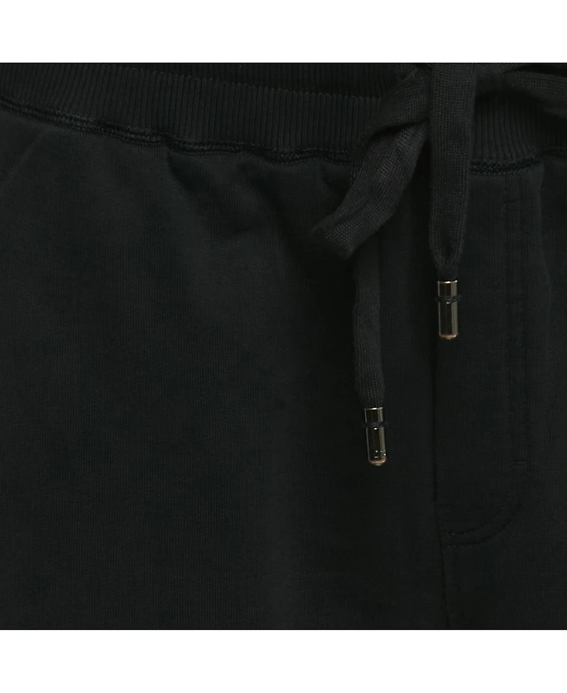 Pre-Owned Dolce & Gabbana Men's Black Logo Plaque Cotton Sweatpants
