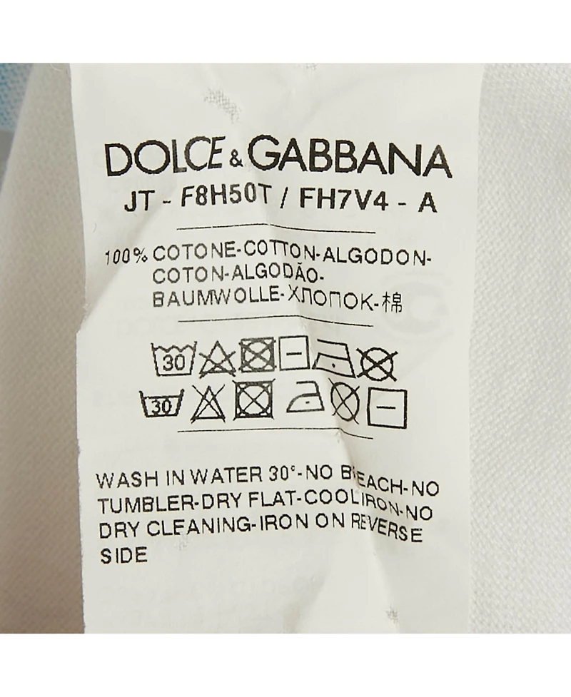 Pre-Owned Dolce & Gabbana Women's Dg Print Jersey T-Shirt