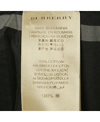 Pre-Owned Burberry Women's Monochrome Checkered Cotton Shirt