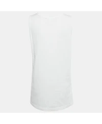 Pre-Owned Dolce & Gabbana Women's White Printed Cotton Vest
