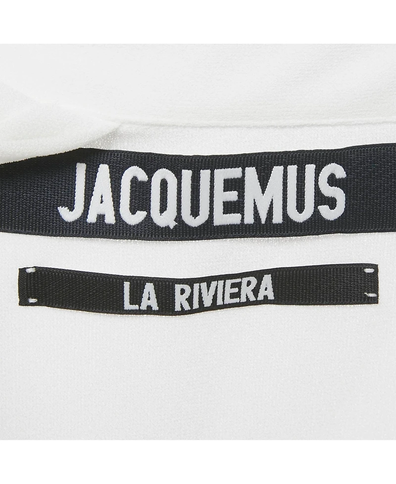 Pre-Owned Jacquemus Women's Crepe Long Sleeve La Riviera Top