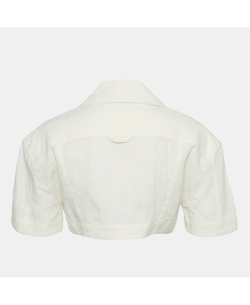 Pre-Owned Jacquemus Women's Cotton Le Splash Bebi Crop Top