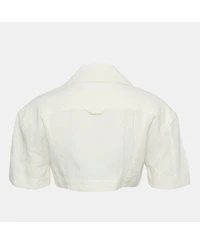 Pre-Owned Jacquemus Women's Cotton Le Splash Bebi Crop Top