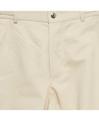 Pre-Owned Jacquemus Men's Beige Cotton Straight Leg Trousers