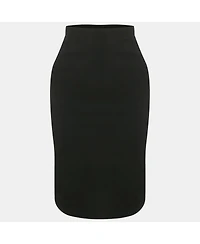 Pre-Owned Dolce & Gabbana Women's Black Crepe Pencil Skirt