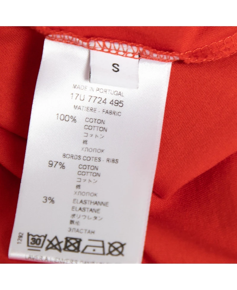 Pre-Owned Givenchy Women's Cotton Star Appliqued Short Sleeve T-Shirt