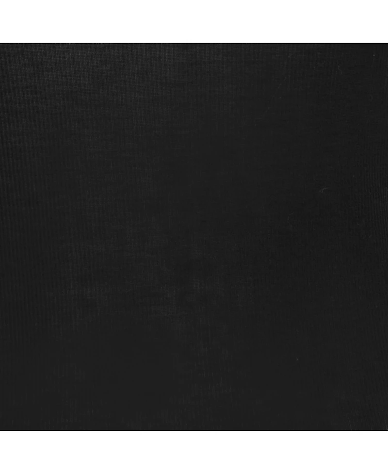 Pre-Owned Dolce & Gabbana Women's Black Cotton Knit & Satin Trim Tank Top