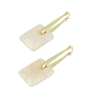 Women's The Puffer-Glaze Hoop Earrings - California Gold