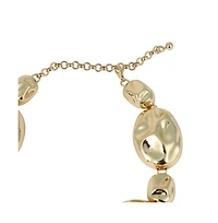 Women's The Chunky Dented-Pierre Collar Necklace - California Gold