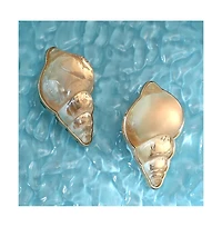 Women's The Translucent-Conchiglia Statement Earrings - California Gold