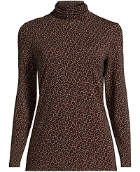 Lands' End Lightweight Jersey Long Sleeve Turtleneck
