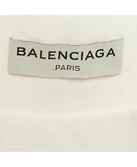 Pre-Owned Balenciaga Women's Crepe Lace Trimmed Sleeveless Blouse