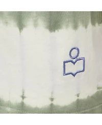 Pre-Owned Isabel Marant Women's Etoile White/green Tie-Dye Cotton Dena T-Shirt