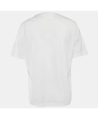 Pre-Owned Hermes Men's White Cotton Collarless Shirt
