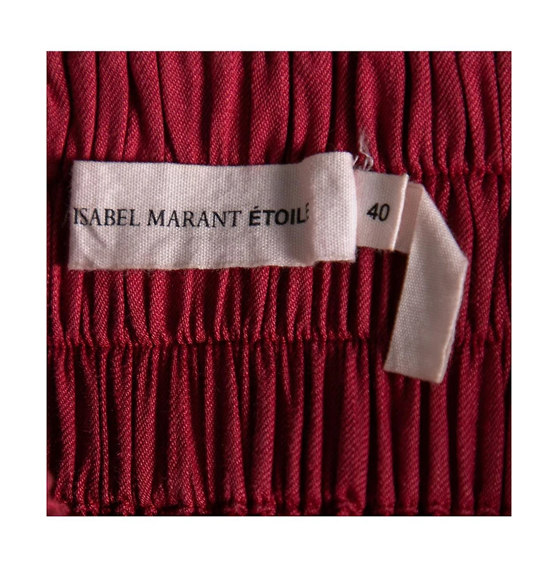 Pre-Owned Isabel Marant Women's Etoile Red Linen Blend Shorts