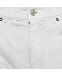 Pre-Owned Givenchy Women's White Denim Distress Pocket Detail Shorts