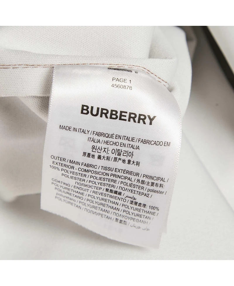 Pre-Owned Burberry Women's Beige Synthetic Split Hem Pencil Skirt